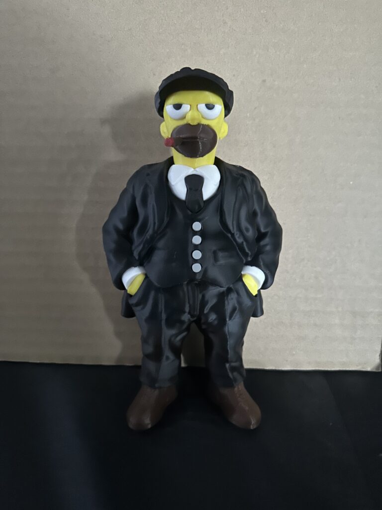 Figurine Homer Simpson style mafia