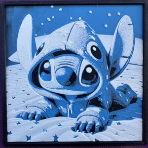 Tableau Stitch au coucher 💤
