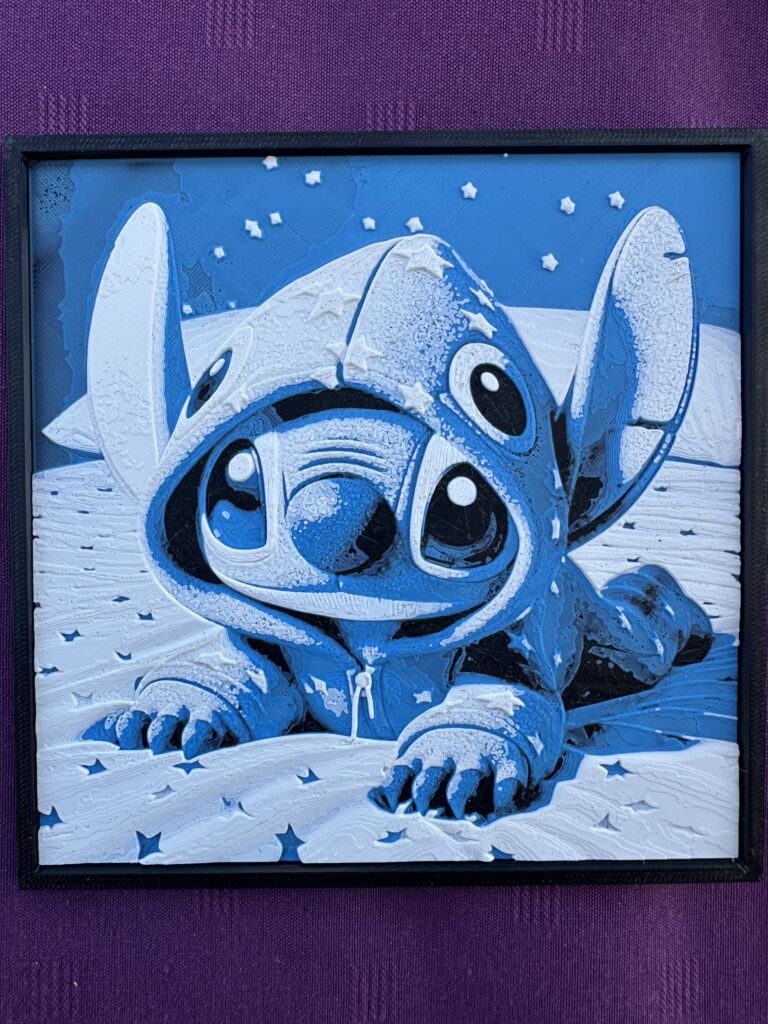 Tableau Stitch au coucher 💤